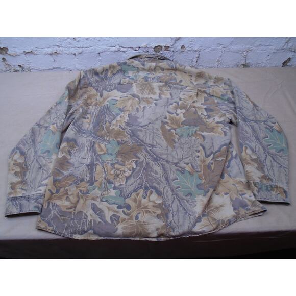 Vintage Liberty Realtree Camouflage Mens Size XXL Camo Button Up Hunting Shirt - Picture 13 of 13